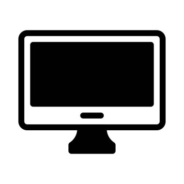 ekran vektörü düz simgesi