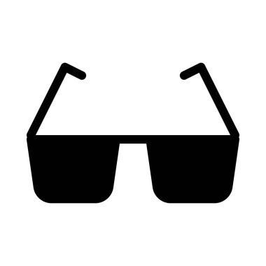 gözlük vektör düz simgesi 