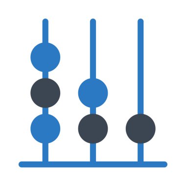 abaküs vektör renk simgesi