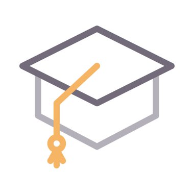 derece vektör renk çizgisi simgesi