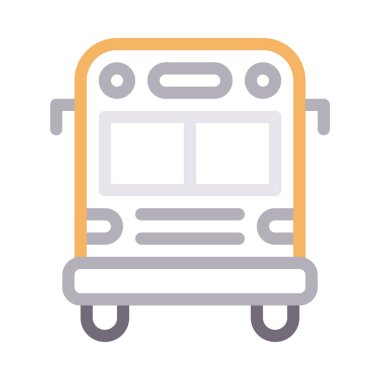 araç vektör renk çizgisi simgesi