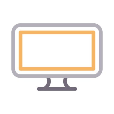 ekran vektörü renk çizgisi simgesi