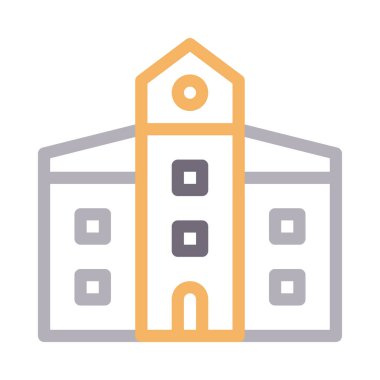 kolej vektör renk çizgisi simgesi