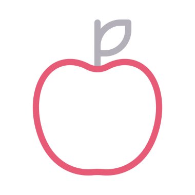 meyve vektörü renk çizgisi simgesi