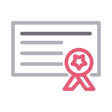 derece vektör renk çizgisi simgesi