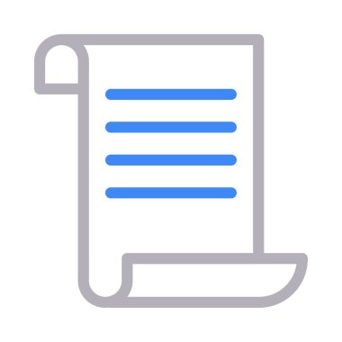 kağıt vektör renk çizgisi simgesi