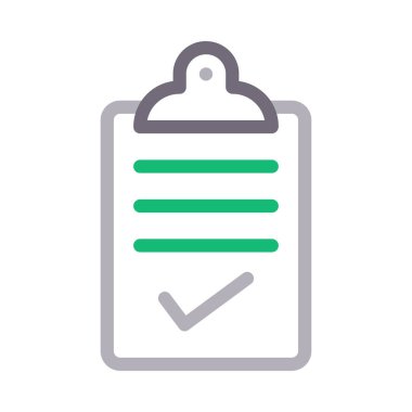 test vektör renk çizgisi simgesi