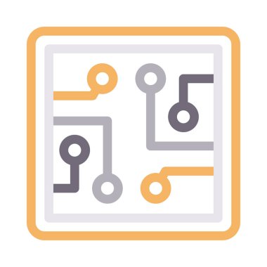 yapay vektör renk çizgisi simgesi