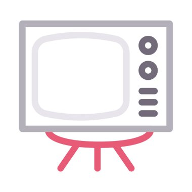 ekran vektörü renk çizgisi simgesi