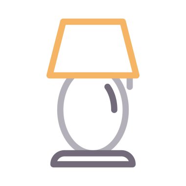 ampul vektör renk çizgisi simgesi