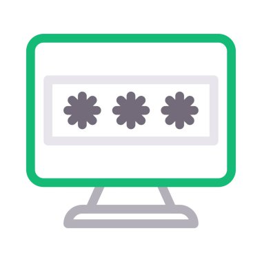 giriş vektörü renk çizgisi simgesi