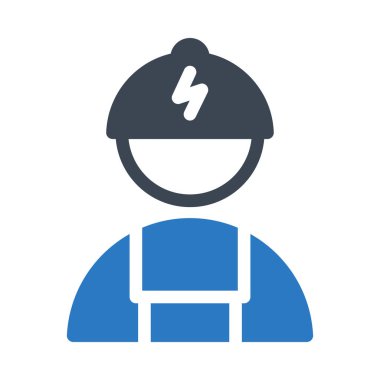 işçi vektör renk simgesi 