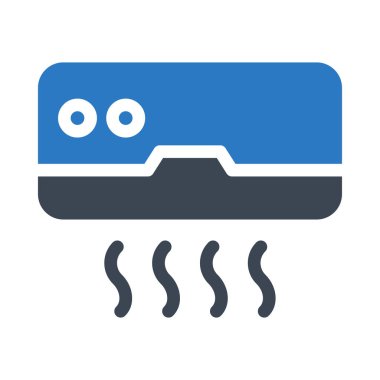 soğutma vektörü kabartma renk simgesi 