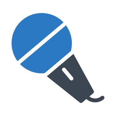 MIC vektör renk simgesi 