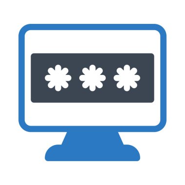 giriş vektörü kabartma renk simgesi 