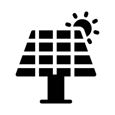 panel glyph düz simgesi 