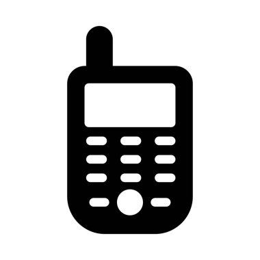 mobil glyph düz simgesi 