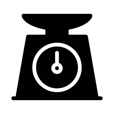 makine glyph düz simgesi 