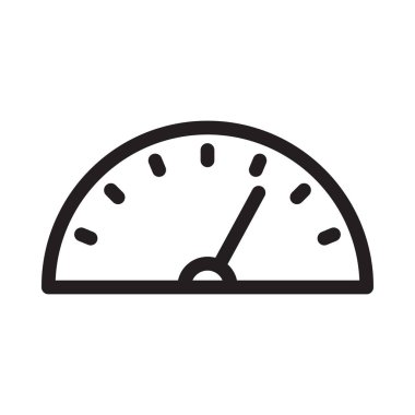 vektör ince çizgi simgesini ölç 