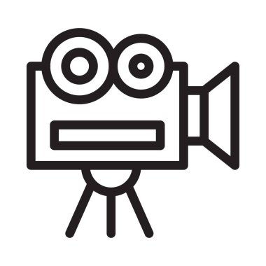 film vektörü ince çizgi simgesini yakala  