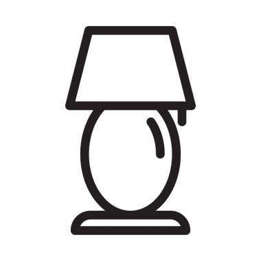 decoration bulb vector thin line icon 