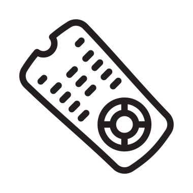 Uzak vektör ince çizgi simgesi 