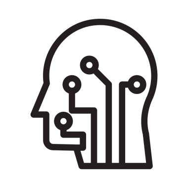 zeka ince çizgi simgesi 