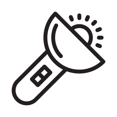 ışık vektörü ince çizgi simgesi 