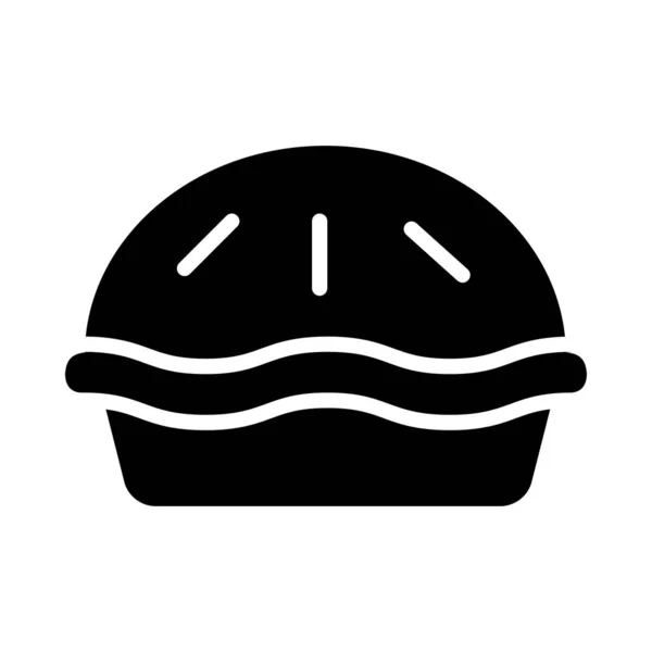 Muffin Vector Glyph Platte Pictogram — Stockvector