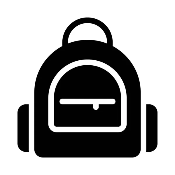 Bolsa Vector Glifo Plano Icono — Vector de stock