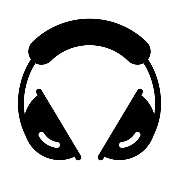 Εικονίδιο Επίπεδο Glyph Headset — Διανυσματικό Αρχείο