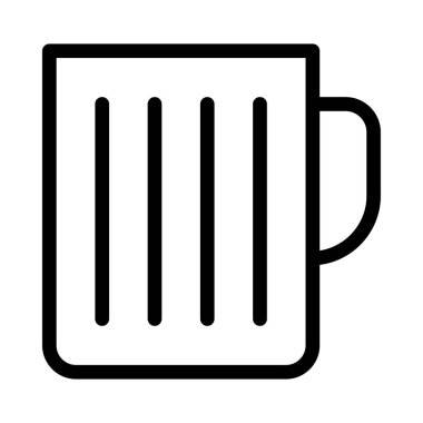 kupa vektörü ince çizgi simgesi