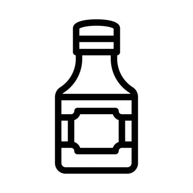 sos vektörü ince çizgi simgesi