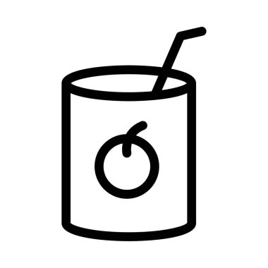 içecek vektör ince çizgi simgesi