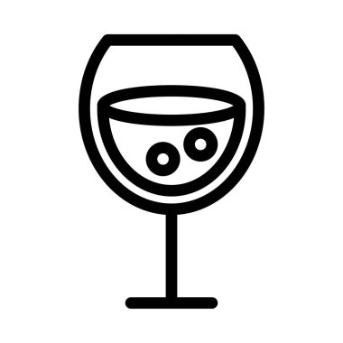 içecek vektör ince çizgi simgesi