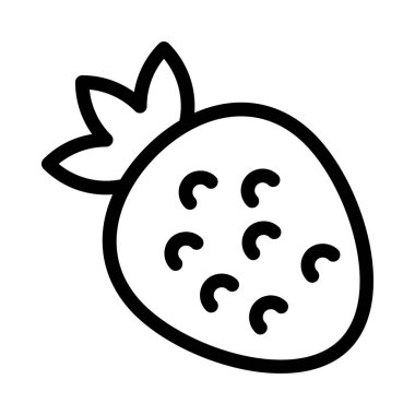 meyve vektörü ince çizgi simgesi