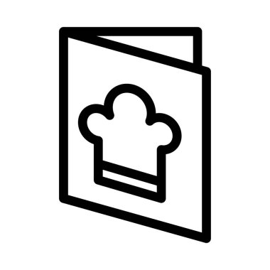 yiyecek vektörü ince çizgi simgesi