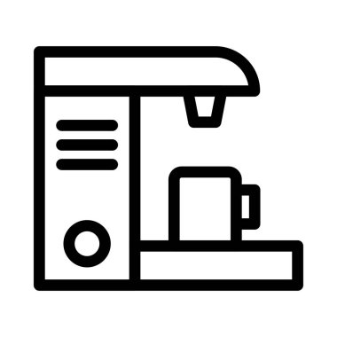 kap vektörü ince çizgi simgesi