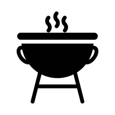 Barbekü vektör düz simgesi