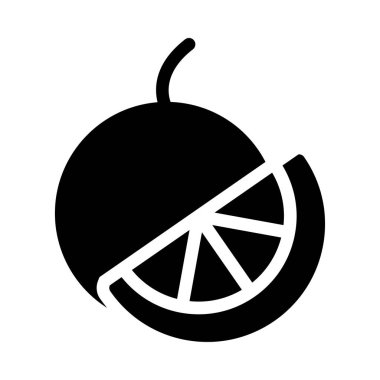 turuncu vektör düz simge