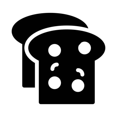 fırın vektör kabartması düz simge