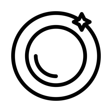 kiraz vektörü ince çizgi simgesi