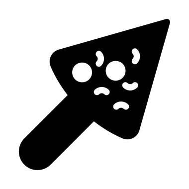 buz vektörü düz simgesi