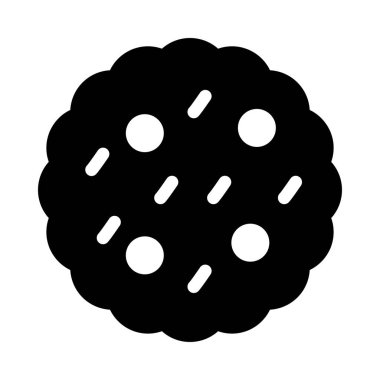 bisküvi vektör kabartması düz simge