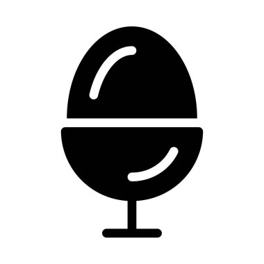 yumurta tepsisi vektör düz simge