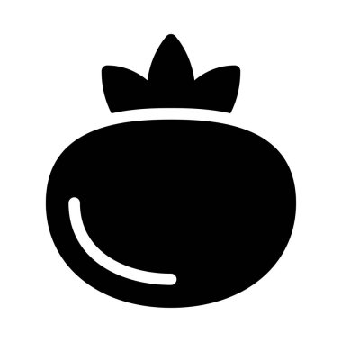 meyve vektörü düz simgesi