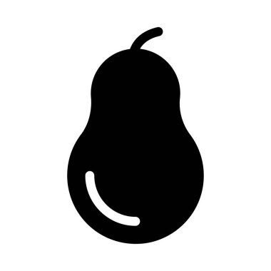 meyve vektörü düz simgesi