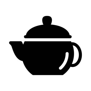 Kettle vektör kabartması düz simge