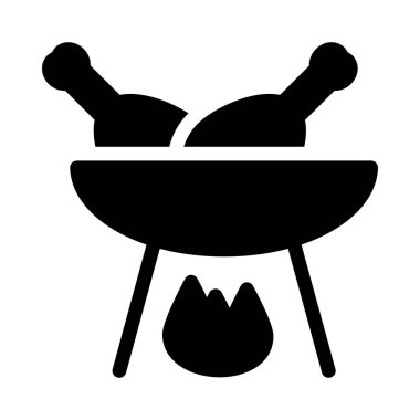 tavuk vektörü simgesi düz simgesi