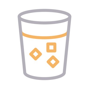 soda vektör renk çizgisi simgesi